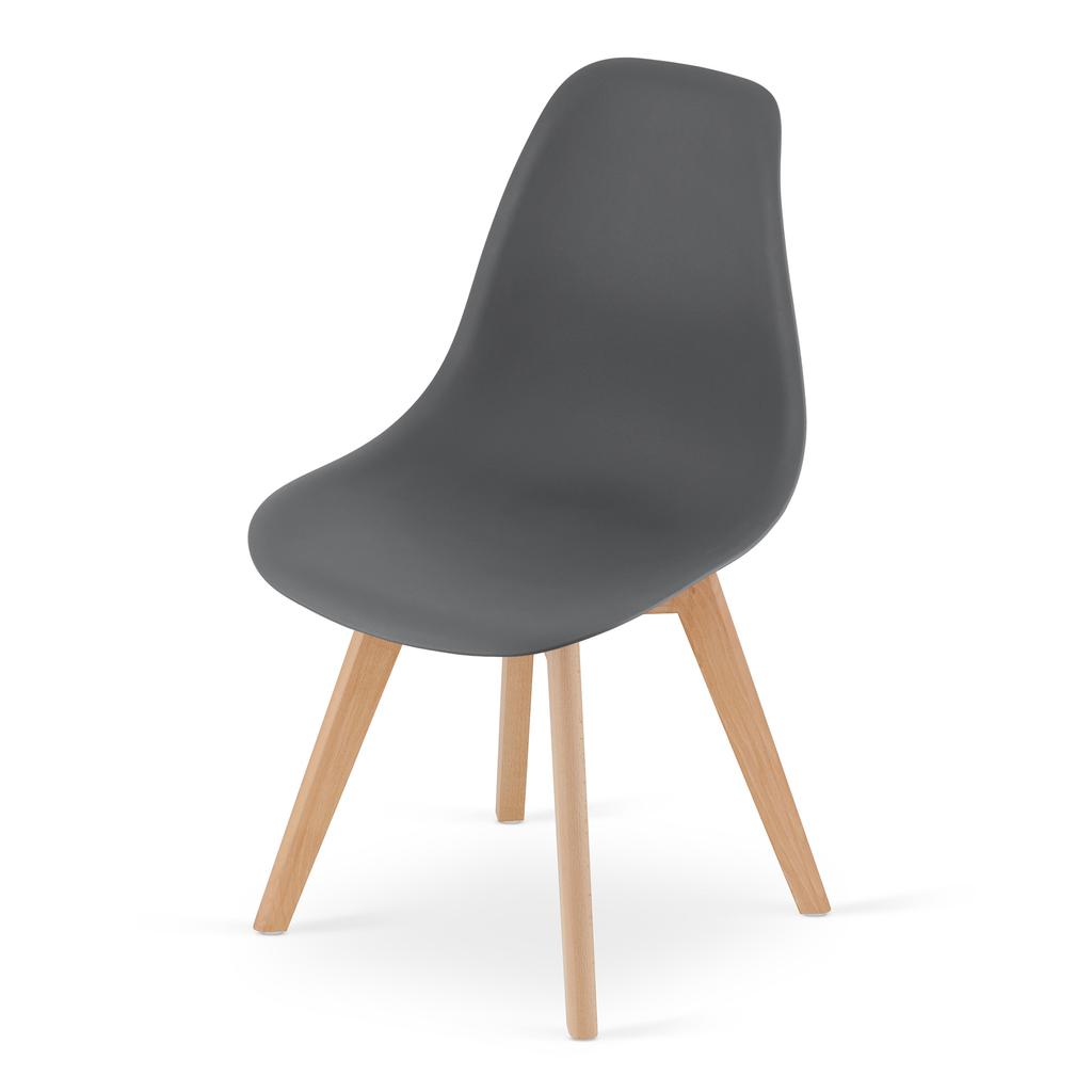 Kito Chair Dark Gray / Natural Legs X 4