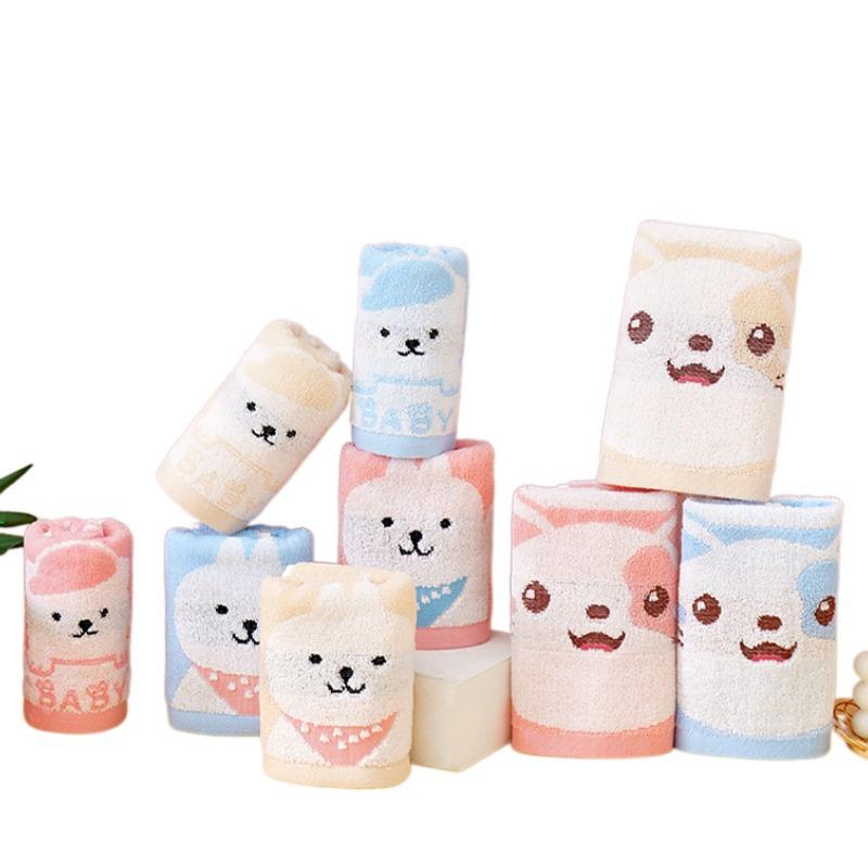 23x42 см детское полотенце жаккардовое впитывающее утолщенное чистое хлопковое полотенце для детского сада с изображением лица ребенка милый мультяшный подарок маленькое полотенце