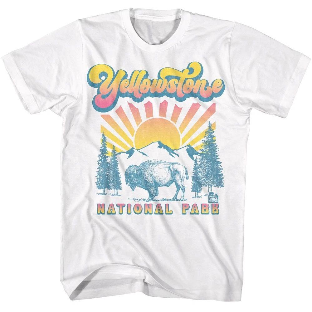 Buffalo With Gradient Sun National Park Brands Children's T-shirt