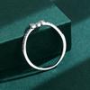 Fashion Butterfly Couple 925 Sterling Silver Ring for Women Small Zircon Diamond Wedding Engagement Gift Jewelry