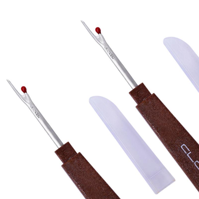 2Pcs Plastic Handle Craft Thread Cutter Seam Ripper Stitch Unpicker Needle Arts Sewing Tools