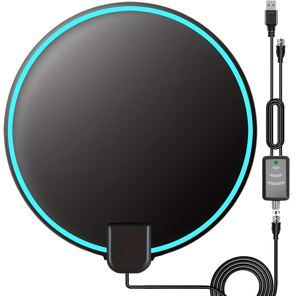 Цифровая HDTV антенна с большим радиусом действия 100 миль для помещений, усиленный усилитель сигнала, поддержка 4K 1080P UHF VHF FM местных каналов с