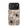 Винтажный чехол для телефона с цветочным принтом для iPhone 17 17e 16e 16 15 14 13 12 11 X XS XR XSMAX 7 8 Air Pro Max Plus Двухслойная задняя крышка