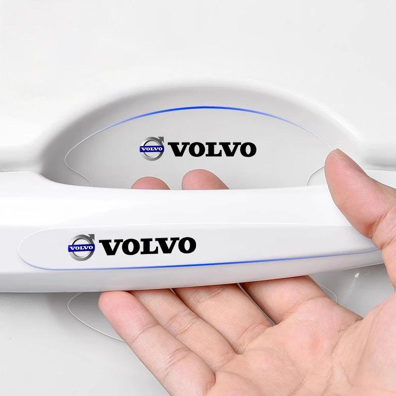 cpbkt6 8Pcs Car Door Handle Protection Sticker Anti Scratch Film For Volvo V50 XC60 XC90 C30 XC70 S90 XC40 V60 V40 S60 V70 Accessories
