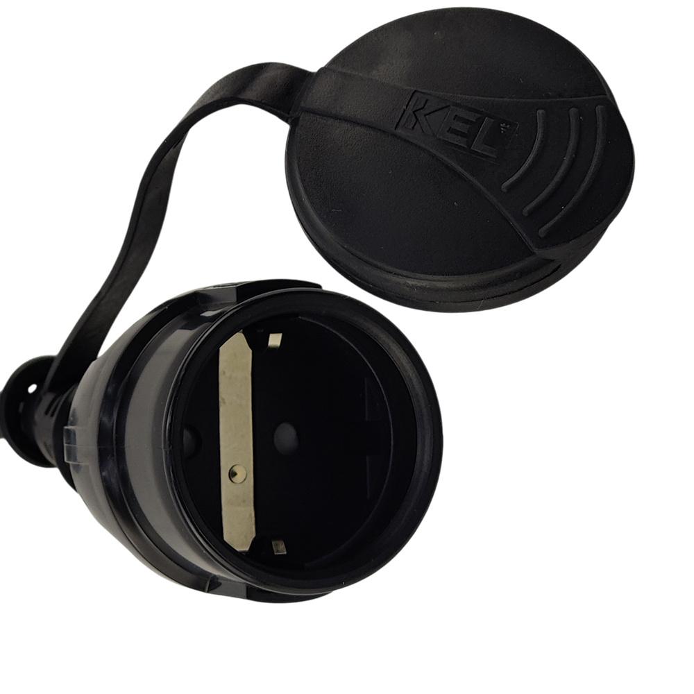 Camping Adapter 0.33M From Cee Plug 16A/3P To Schuko Socket Ip44