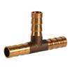 Keenso T Connector Fuel Brass Fuel Hose Joiner 3 Way Hose Joiner for Compressed Air Gas Pipe Fitting (8mm)