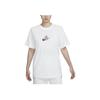 Nike Спортивная одежда Artist Collection Цветочный логотип Графический круглый вырез Футболка Женские футболки Белый HF4684-133