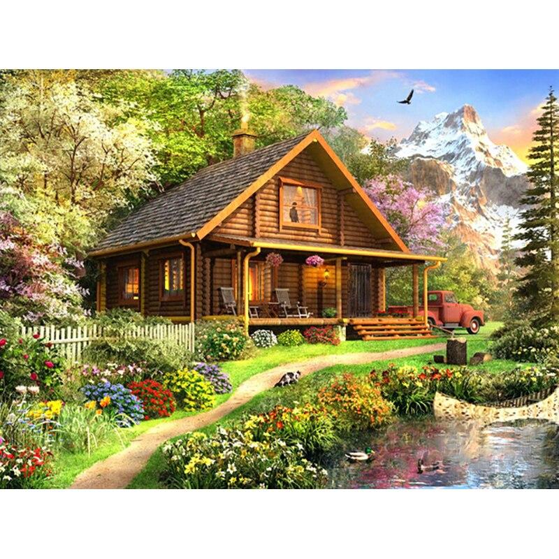 Новый 5D DIY алмазная живопись дома Алмазная вышивка Чунцзин вышивка крестиком ремесла полная круглая дрель домашний декор художественный подарок