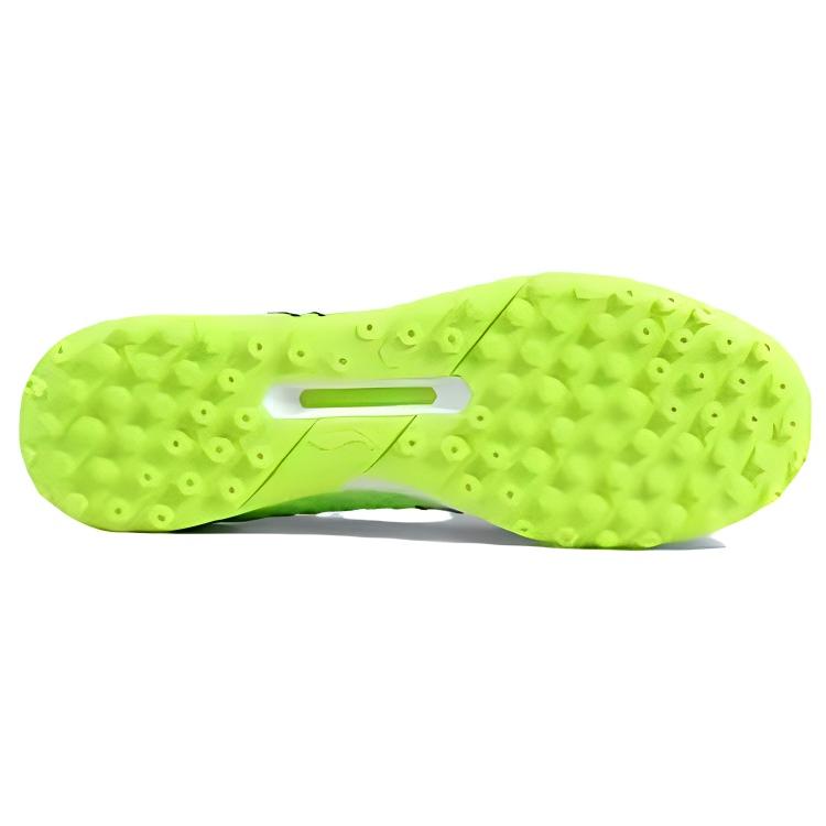 Li Ning Удобный Простой TF (Резиновые шипы) Футбольные бутсы с искусственным покрытием PU, нескользящие, износостойкие, мужские, зеленые ASFU061-2