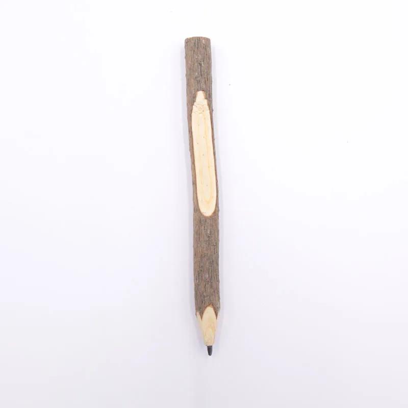 1 шт. креативная шариковая ручка Natural Log Color Branch Shell, оригинальный экологический стиль, сосновый карандаш, 1,0 мм, ручка, подарок учителю и ученику