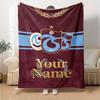 Name Custom Trabzonspor Print Flannel Blanket High Quality Warm Comfortable Cover for All Seasons Perfect for Gifts Home Decor