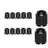 Mirhua Car Air Valve Cap Car Tire Valve Cap Universal Long Lasting Black 12 Pack (Black)