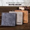 Luxury Compact Wallet Thick Thin Stylish Large Capacity Leather Card Case Coin Purse Business Gift Comes with Exclusive Case [YaPanda] Men's 1.2cm