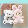 Plush Cute Toy Bear Adorable Stuffed Bunny Doll For Girls Birthday Gifts And Charm Backpack