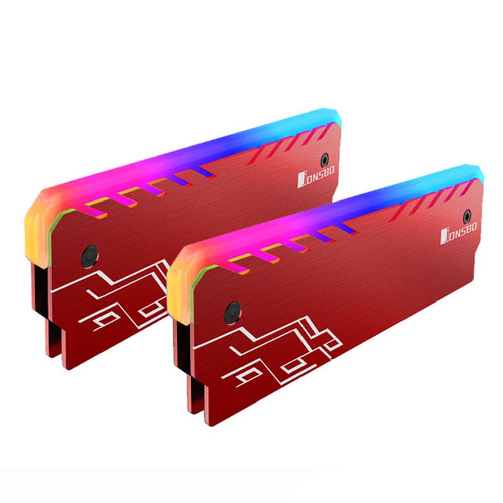 Практичный RGB радиатор для оперативной памяти Классический Прочный Многофункциональный Рассеиватель тепла для охлаждения памяти DDR DDR3 DDR4 для настольного компьютера