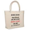 Sac De Plage - PLANETEE - Marie-Claude 'ça N'existe Pas' - Coton - Grande Contenance - Imprimé En France