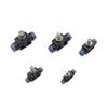 Plastic Tee Valve with Adjustable Flow Control for Garden Irrigation - Compatible with 4mm To 12mm Pipes KTY