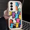 Чехол для телефона Samsung Galaxy A17 A16 A15 A14 A13 Тема: Милые котики в мультяшном стиле A56 A36 A26 A55 A35 A25 A54 A34 A24 A53 A33 A23 A07 A0