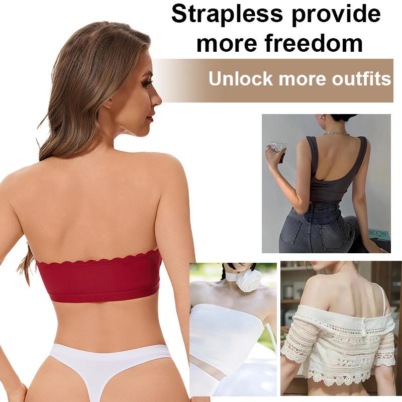 Европейско-американский бюстгальтер без бретелек, невидимый, с застежкой спереди и силиконовой фиксацией