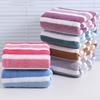 Коралловый флисовый комплект полотенец полосатое впитывающее банное полотенце безворсовое устойчивое к выцветанию полотенце для душа для ежедневного использования у бассейна в спа