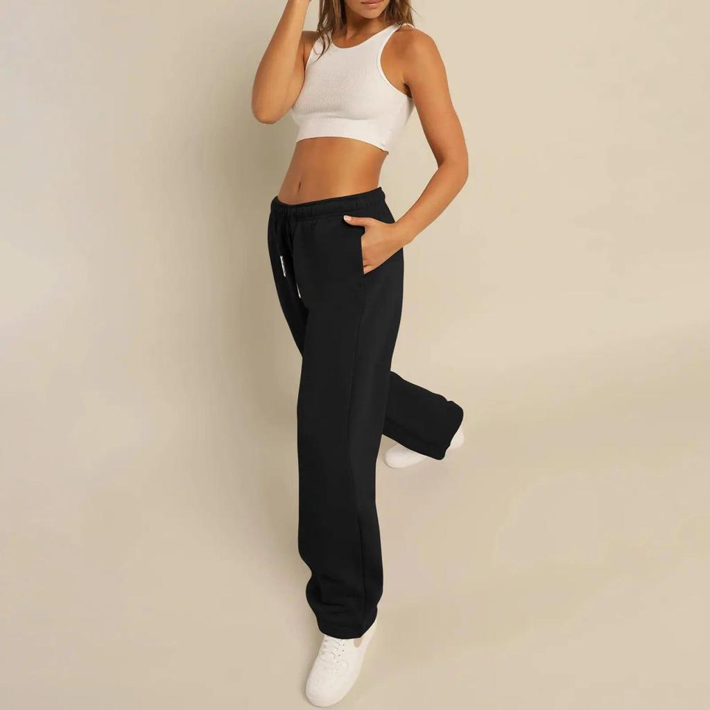 European & American Women's Casual Loose Sports Sweatpants - New 2024 Spring & Autumn Collection
