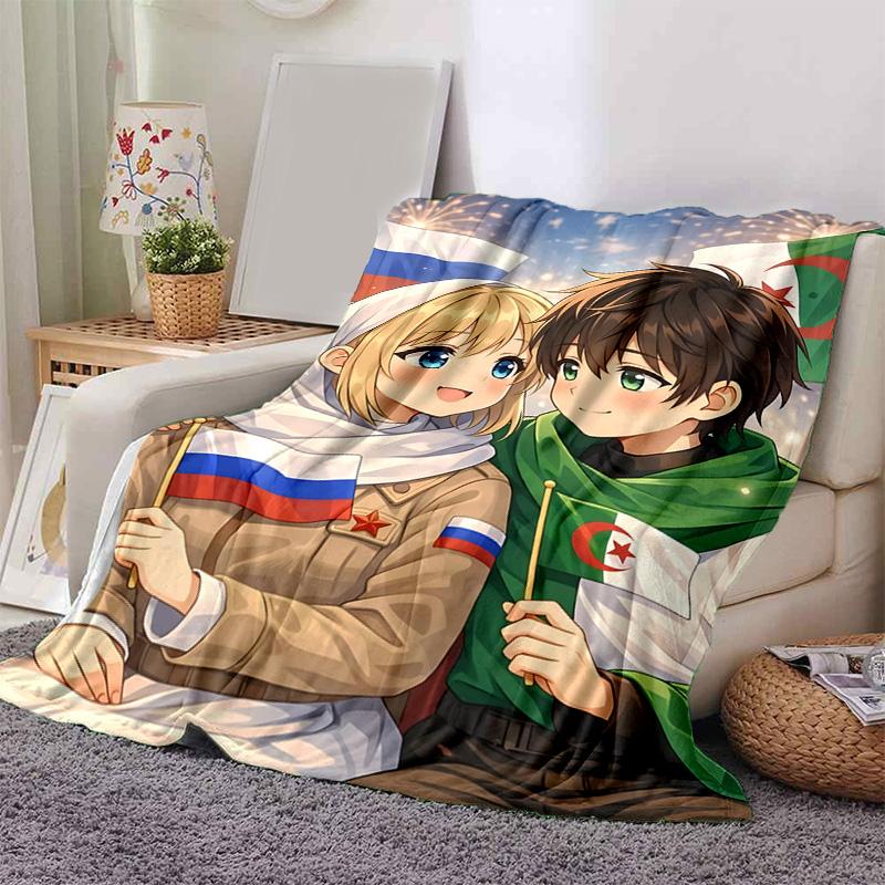1pc Unity Diversity Flannel Blanket Soft Warm Throw Blanket for Bedroom Living Room Bed Travel Camping Picnic Gift. MT71601132