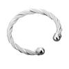 Women's Fashion Simple Silver Plated Twist Cuff Bangle Open Bracelet Jewelry Gift