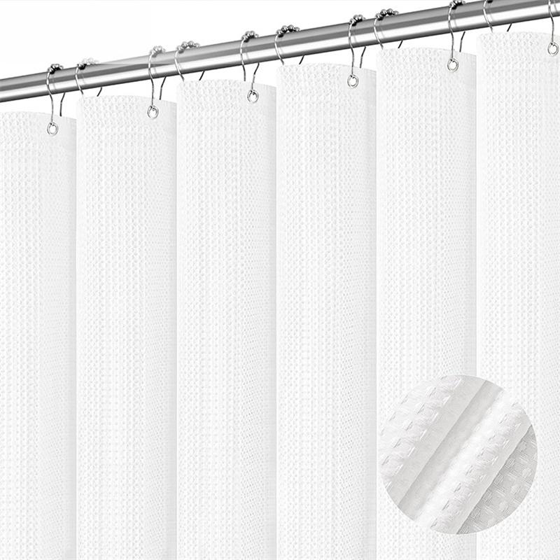 3D утолщенный водонепроницаемый ремень с железным крючком для ванной комнаты, устойчивый к плесени, тканевая перегородка, занавеска для душа