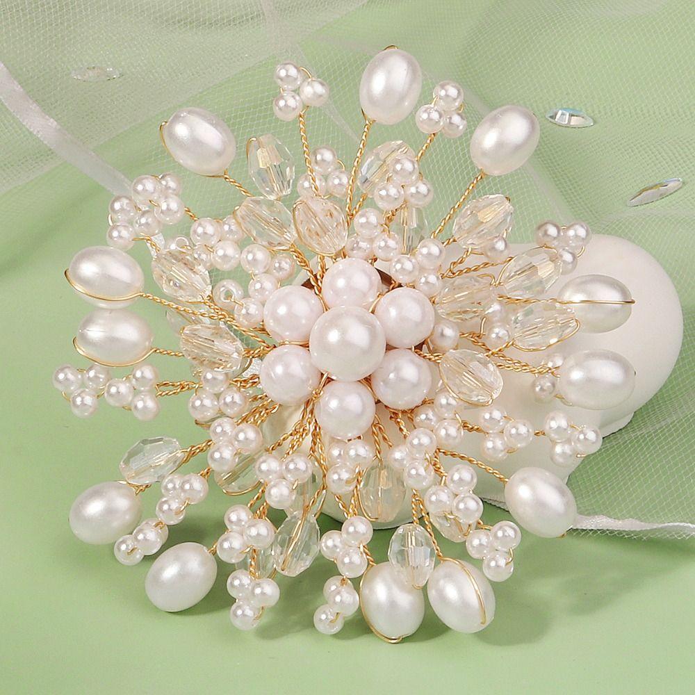 Korean Style Pearls Badge Elegant Luxury Sense Brooch Clothes Accessories Suit Collar Pin Women