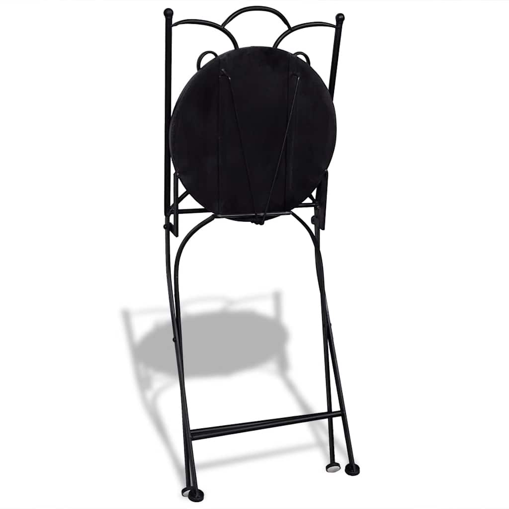 vidaXL Klappstühle, 2 Stück, Keramik, Terrakotta