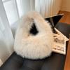 Korean Style Winter Plush High-End Women's Mini Clutch Handbag