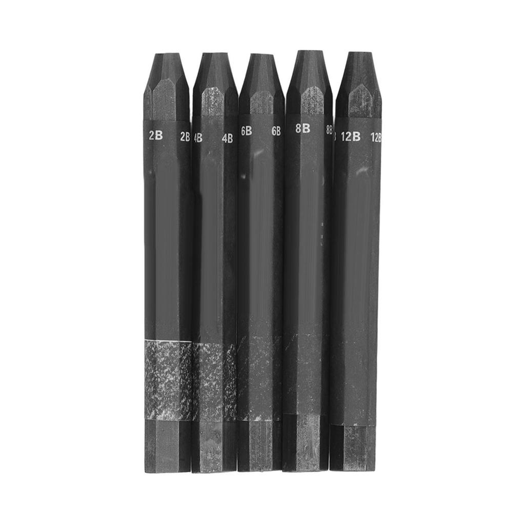 5 Pcs Graphite Sticks Water Soluble Safe Environmentally Friendly Hex Rod Graphite Stick Set for
