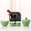 Travel Tea Set, Dragon Boat Festival Gifts, Creative Zongzi Kuaike Cup, One Pot, Three Cups of Kung Fu Portable Outdoor