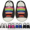 Sport Men 16pcs/set Elastic Multicolor Teen Women Silicone Shoelaces Boys Girls  Supply