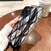 Роскошный чехол для телефона с 3D-покрытием и ромбовидной сеткой и мраморным узором для iPhone 11, 12, 13, 14, 15 Pro Max 12 Pro 13 Pro 14 Pro Max, мягкий чехол из ТПУ с защитой от падения