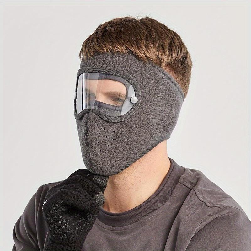 Осенне-зимняя теплая маска для лица Polar Fleece Eating Windproof Rem Очки Противотуманная маска