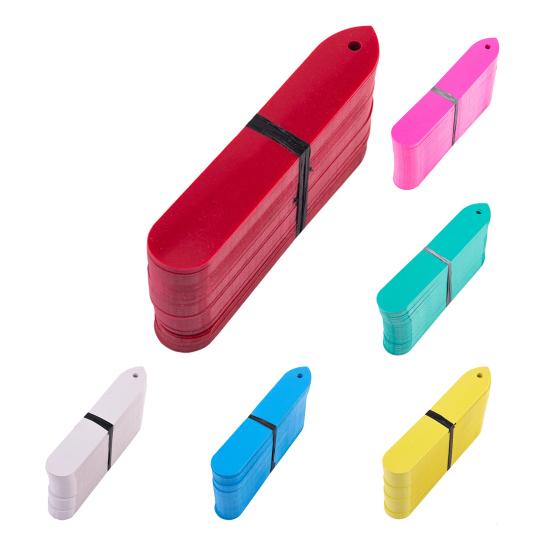 100 шт. Бирки для растений Высокая прочность Деформируемые Пластиковые Бирки для растений Маркировки для классификации горшечных цветов для двора