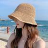 Foldable Beach Cap UV Protection Panama Cap Women Shade Hat