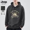 JEEP SPIRIT Men's Letter Print Hooded Sweatshirt