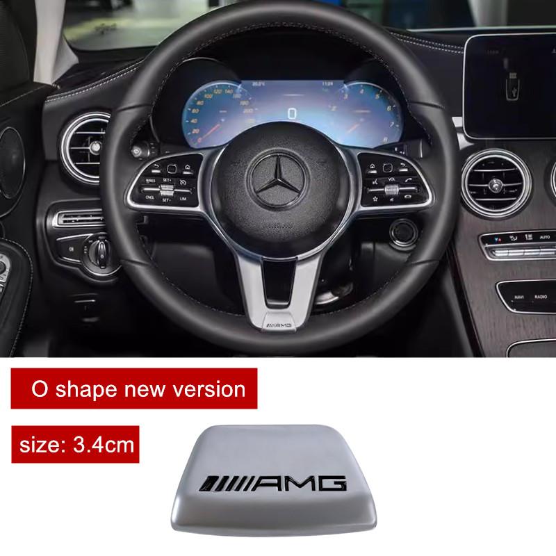 GOX3 Автомобильная эмблема Наклейка на руль Декор Для Mercedes Benz AMG Smart Maybach W204 GLC CLA W205 W203 Внутренние накладки GE538