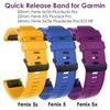 Ремешок для часов Fenix ​​7 22 мм, ремешки для Garmin Fenix ​​5X Plus, 26 мм Fenix ​​6S Pro, сменный силиконовый ремешок 20 мм, быстросъемный ремешок