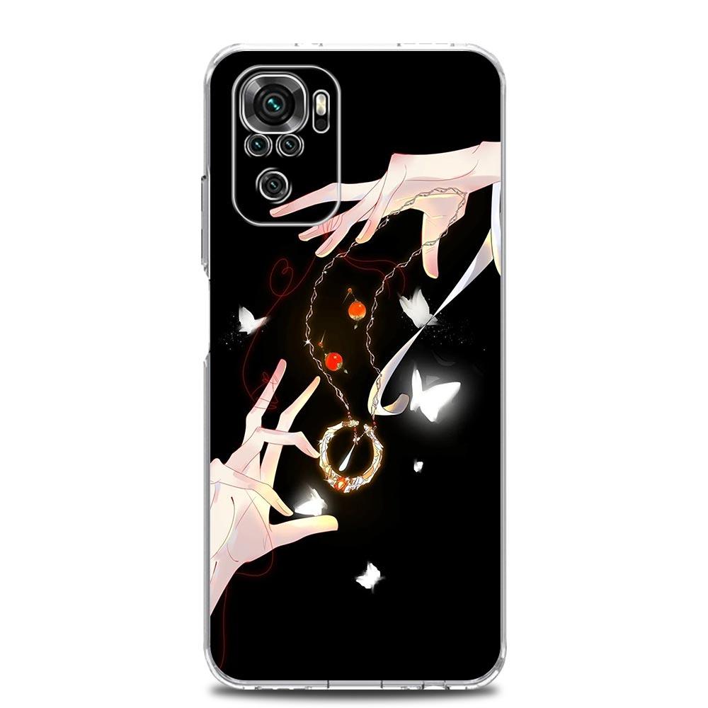Чехол для телефона Xiaomi Redmi Note 14 13 12 4G 9S 9 10 11 Pro Plus 5G 14C 13C 12C 10C 9A Прозрачный Чехол Благословение Небесного Чиновника