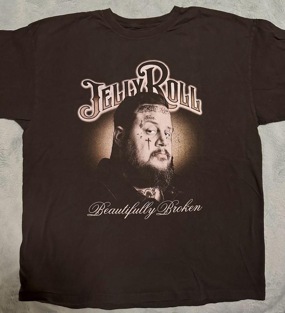 Jelly Roll Beautifully Broken Graphic T-Shirt, Size XL