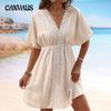 Summer Women's Lace Splicing Beach Dress Bikini Swimwear Outer Cover-ups