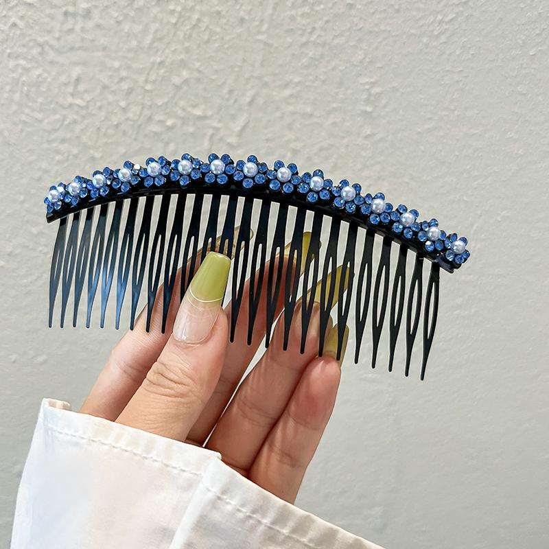 Новые заколки для волос ручной работы, гребни, пластиковые заколки-гребни для волос, женские заколки для волос с боковым закручиванием, французские цветочные жемчужные заколки для волос, аксессуары для волос для девочек