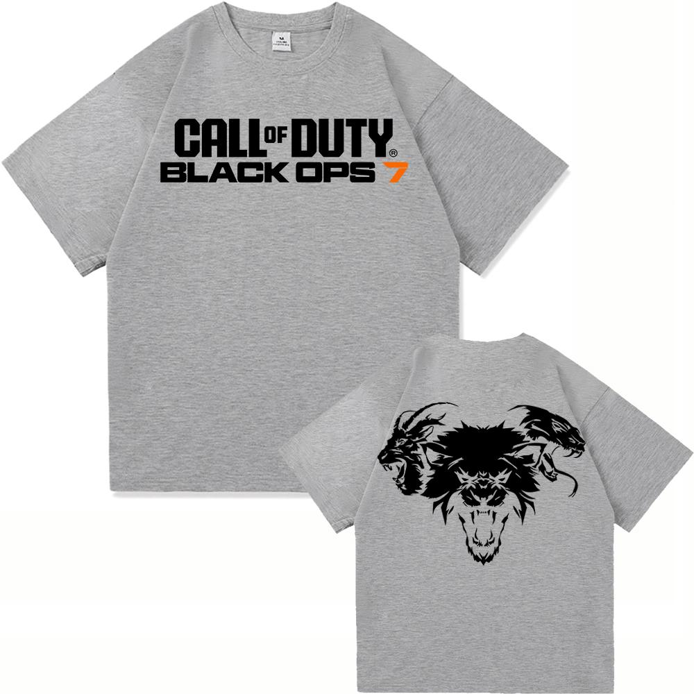 Футболка Call of Duty 7 Горячая Мода Мужская/Женская Харадзюку Эстетика Винтажная Футболка Высокое Качество Повседневная Крутая Игра Хлопковые Футболки