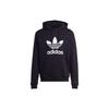 Adidas Толстовка с капюшоном Adicolor Classics Trefoil, черная/белая, мужская уличная одежда IM4489