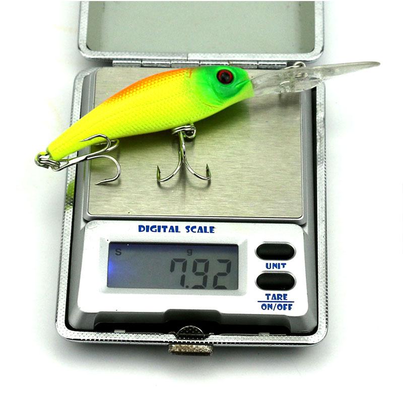 HENGJIA 1pc/8pcs Minnow Fishing Lure Wobbler Hard Plastic Bait Trout Bass Pike Lure Fishing Tackle
