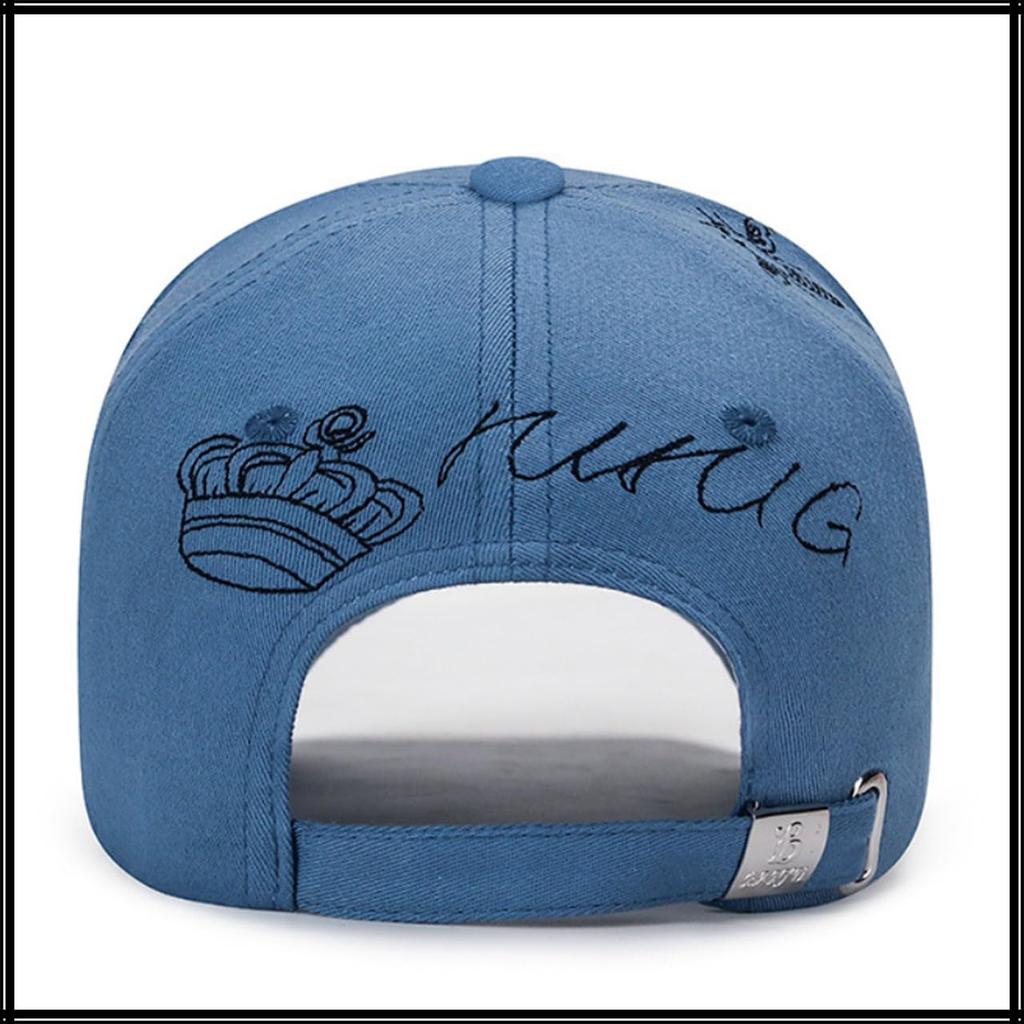 Baseball English CZ026 [White Fang] Hat, Cap, Logo, Letters, Brim, Cap, Stylish, Pop, Bee, Cool, Men's, Women's, (White)