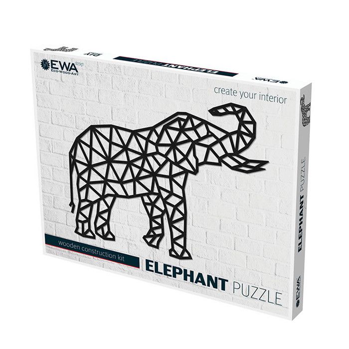Puzzle mural en bois - Élephant 73,3 cm